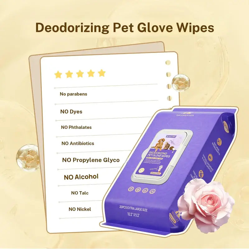 USEMORRA™ Disposable Dog Grooming Wipes