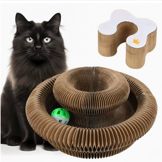 USEMORRA™ Flexible Cat Scratcher Toy with Bell Ball