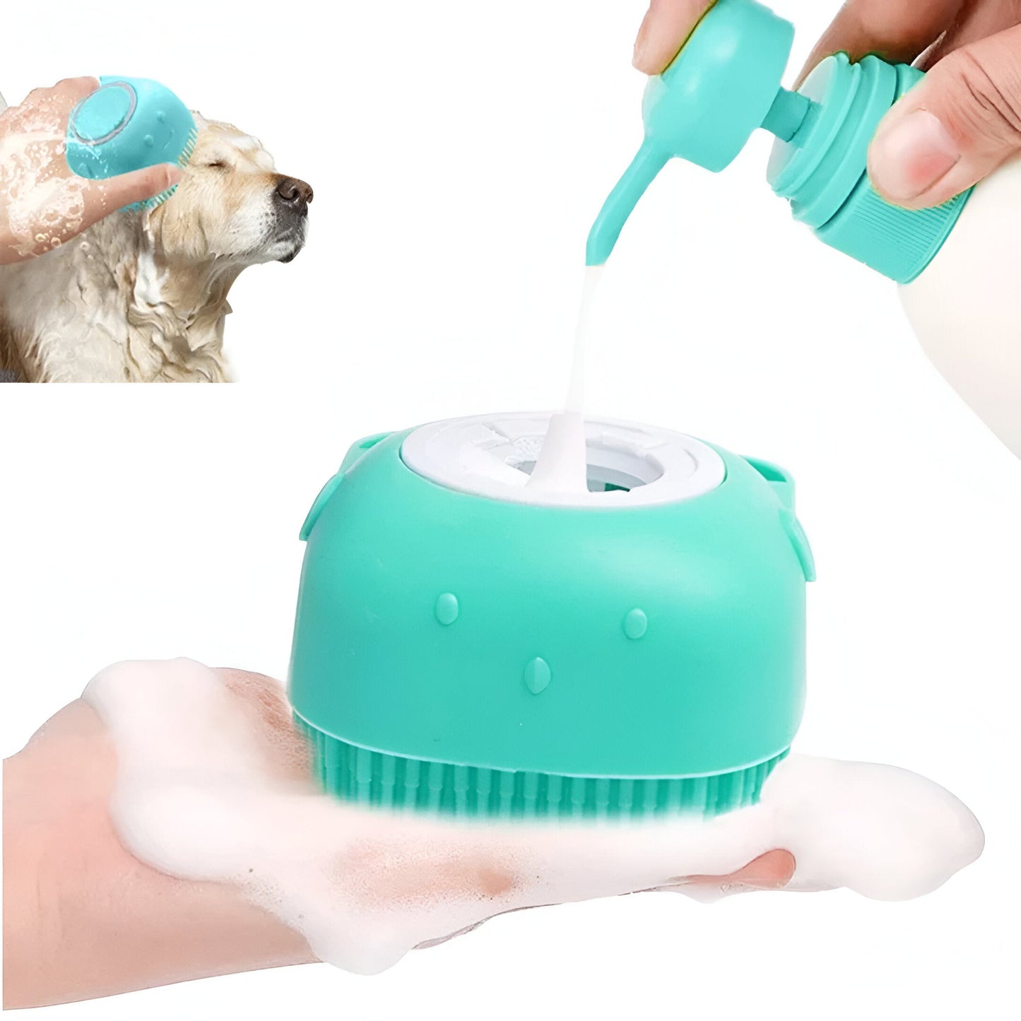 USEMORRA™ – Silicone Bath Brush for Pets