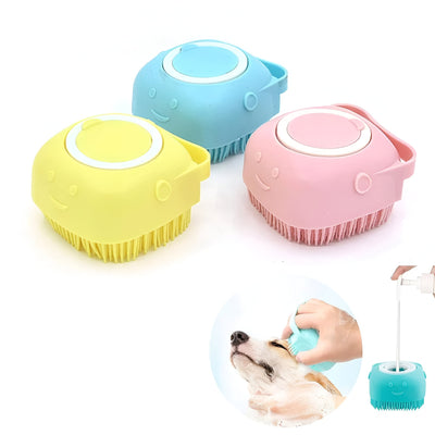 USEMORRA™ – Silicone Bath Brush for Pets
