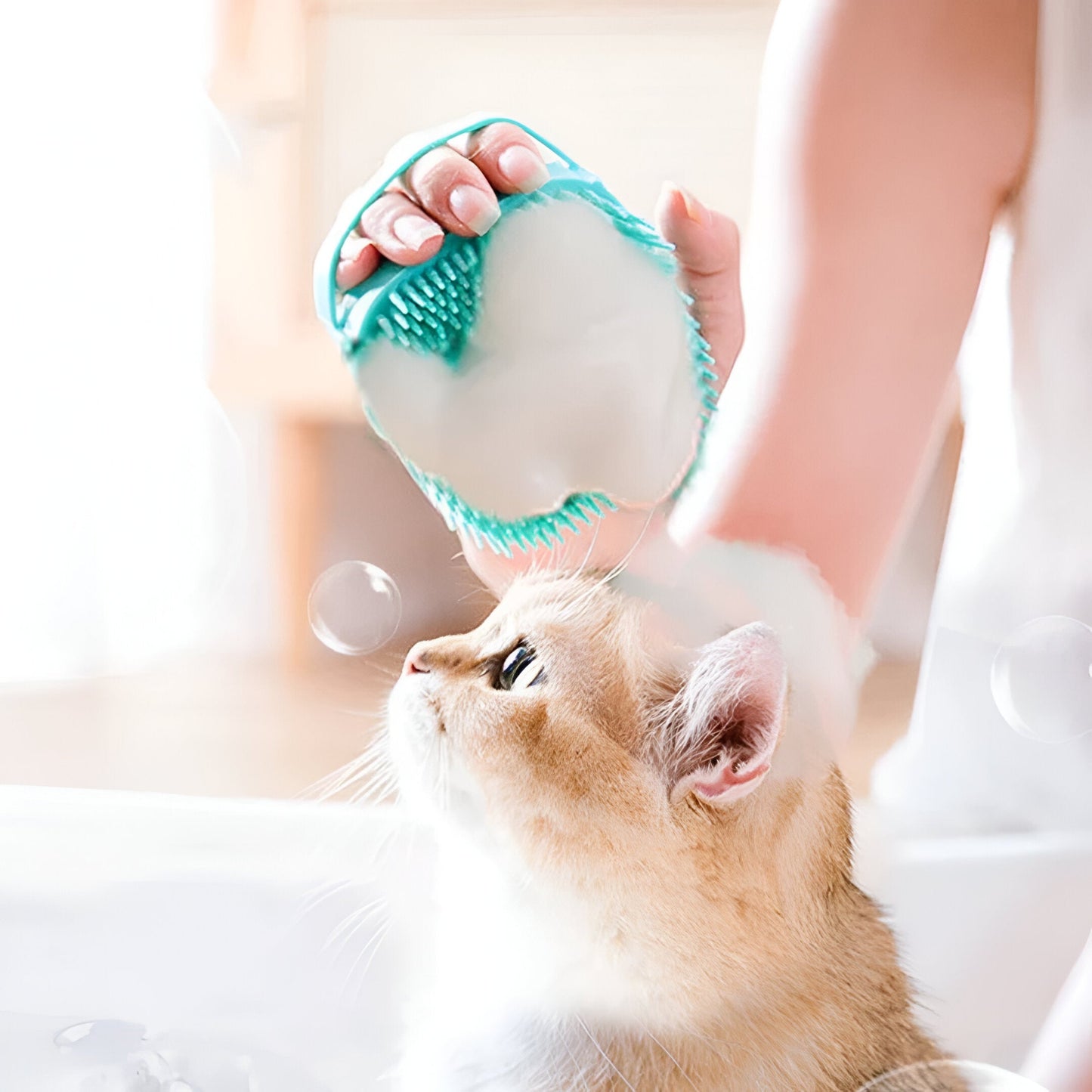USEMORRA™ – Silicone Bath Brush for Pets