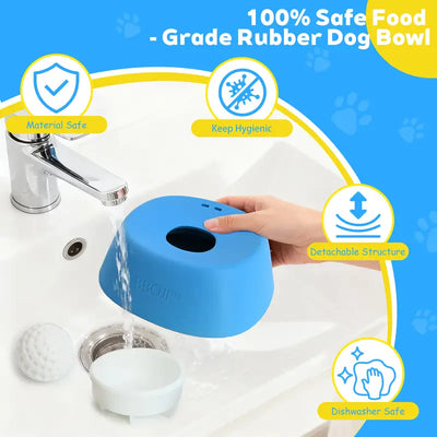 🐾USEMORRA™ Vet-Recommended Slow Feeder Bowl for Dogs & Cats - Interactive Anti-Gulping Pet Dish for Healthy Tummies