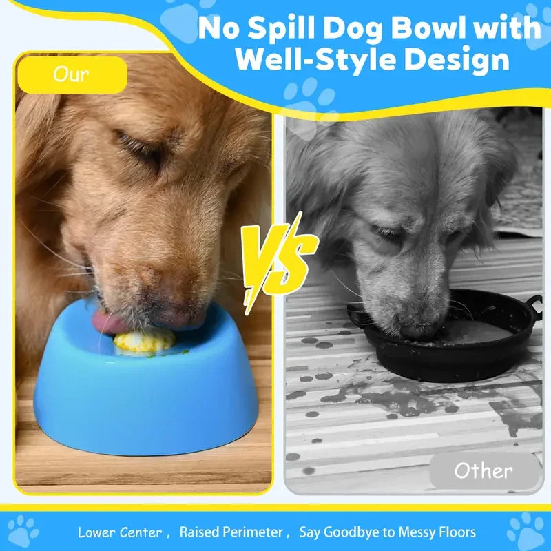 🐾USEMORRA™ Vet-Recommended Slow Feeder Bowl for Dogs & Cats - Interactive Anti-Gulping Pet Dish for Healthy Tummies