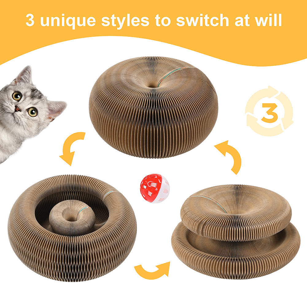 USEMORRA™ Flexible Cat Scratcher Toy with Bell Ball