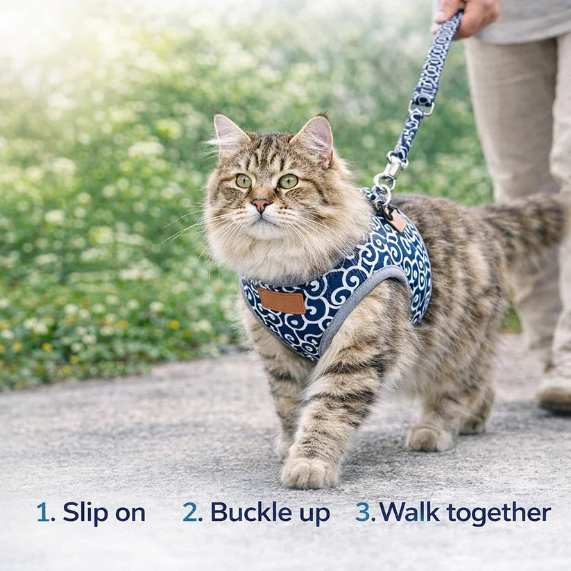 🔥USEMORRA™ Premium Cat Harness & Leash Set