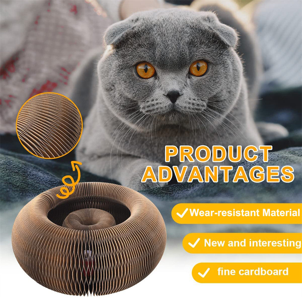 USEMORRA™ Flexible Cat Scratcher Toy with Bell Ball
