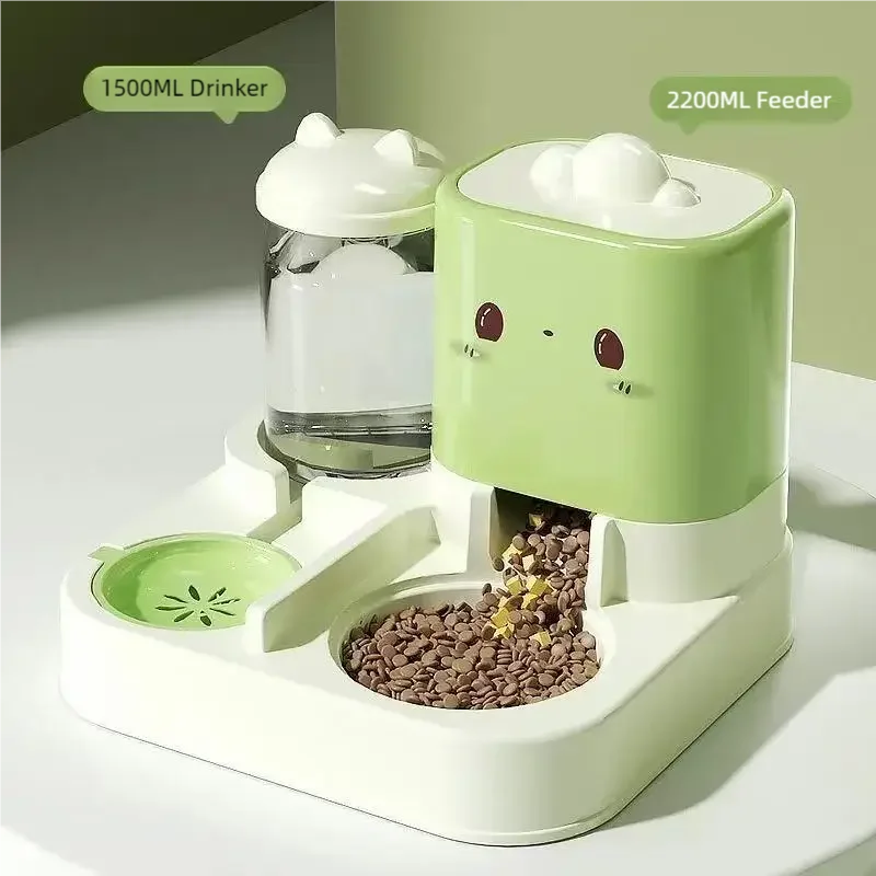 2-in-1 Automatic Cat Feeder & Water Station — Keeps Your Cat Fed & Hydrated While You're Away