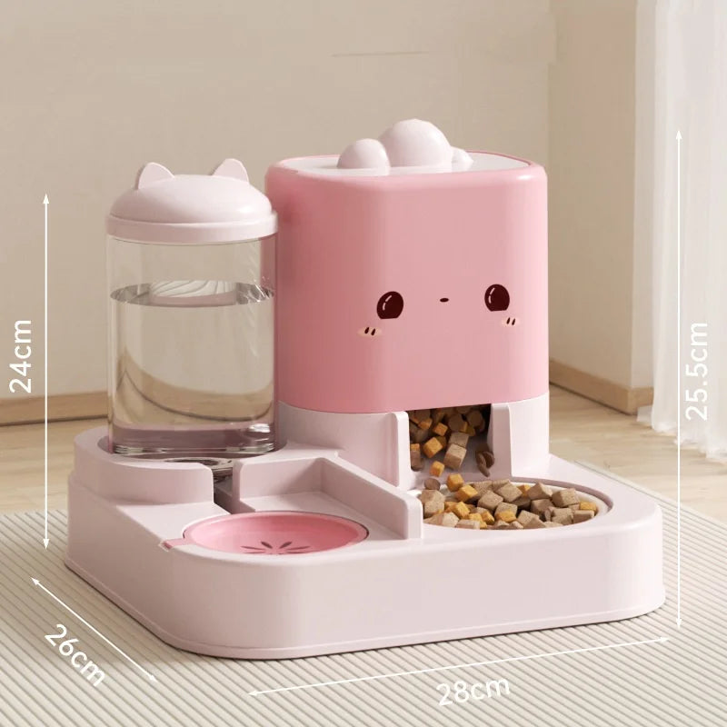 2-in-1 Automatic Cat Feeder & Water Station — Keeps Your Cat Fed & Hydrated While You're Away