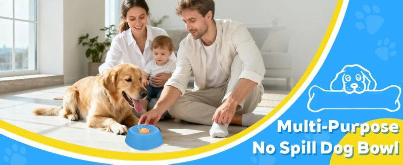 🐾USEMORRA™ Vet-Recommended Slow Feeder Bowl for Dogs & Cats - Interactive Anti-Gulping Pet Dish for Healthy Tummies