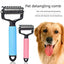 Universal Pet Detangling Comb for Dogs Grooming Tool Double-Sided Stainless Steel for Coat Care & Shedding Removal Easy to Use Essential Grooming