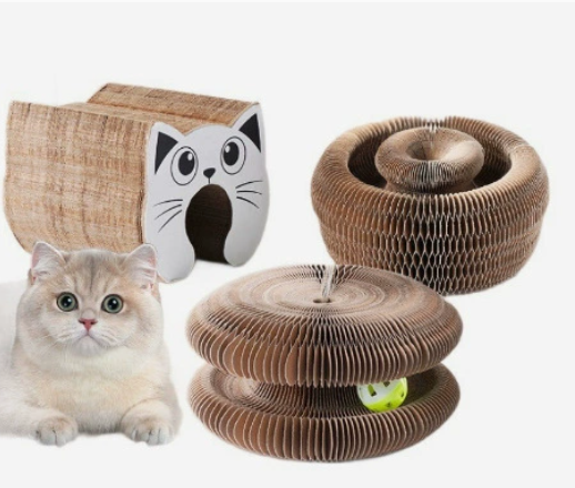 USEMORRA™ Flexible Cat Scratcher Toy with Bell Ball
