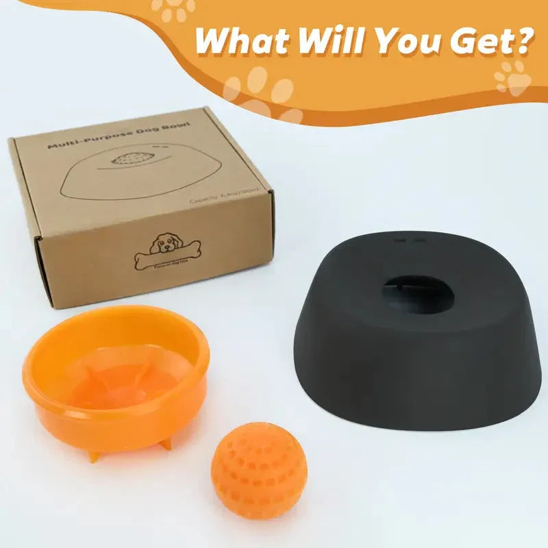 🐾USEMORRA™ Vet-Recommended Slow Feeder Bowl for Dogs & Cats - Interactive Anti-Gulping Pet Dish for Healthy Tummies